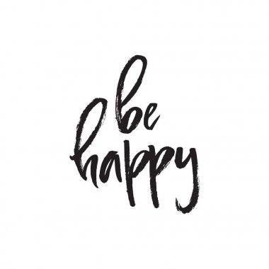 Handdrawn yazı - Be Happy