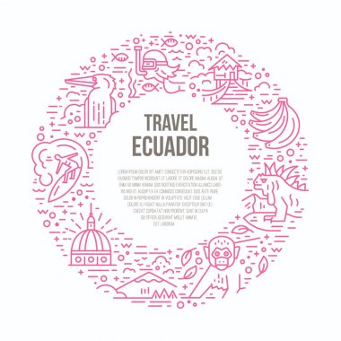 Ekvador vektör çizim