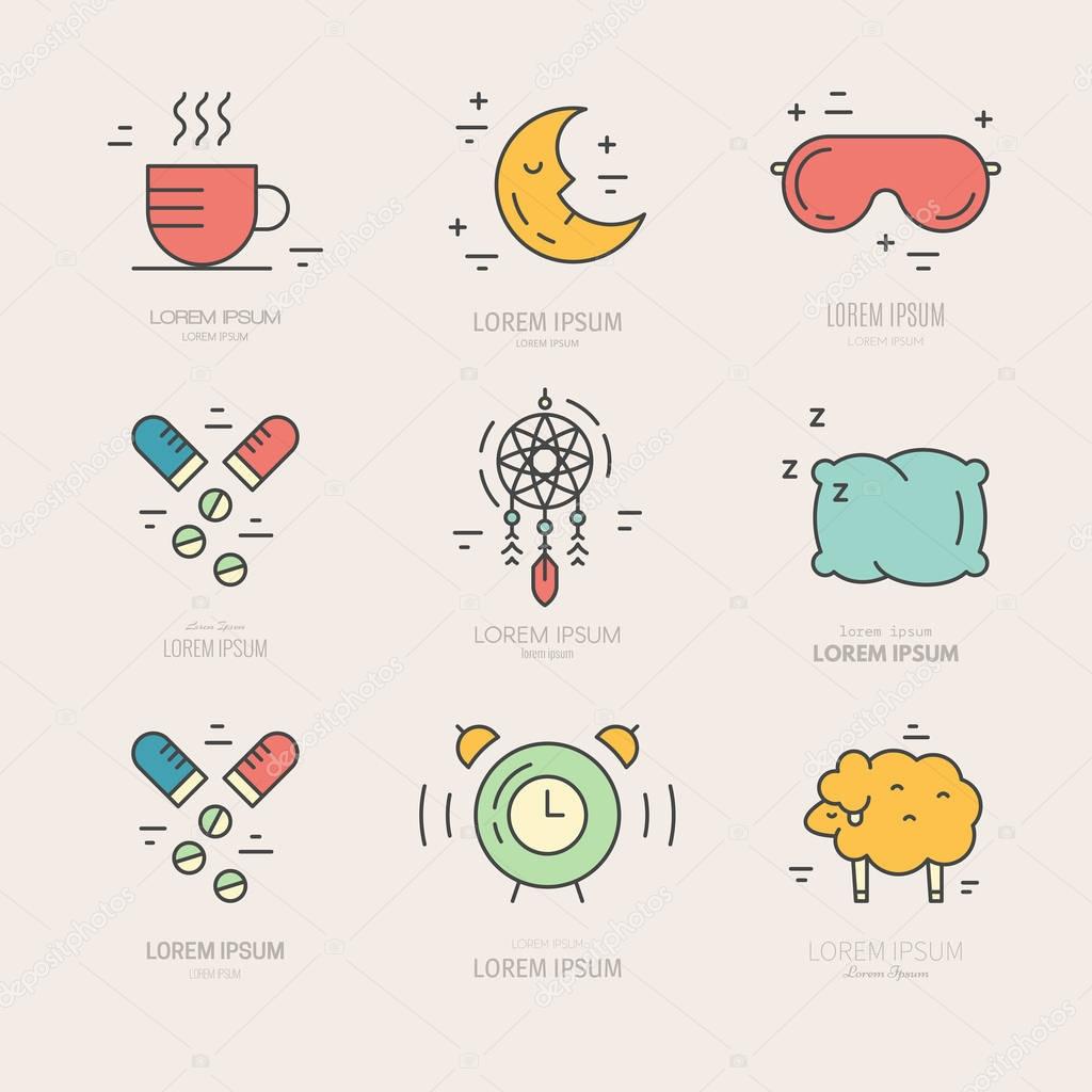 Insomnia Line Icons