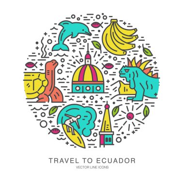 Ekvador simgeler daire