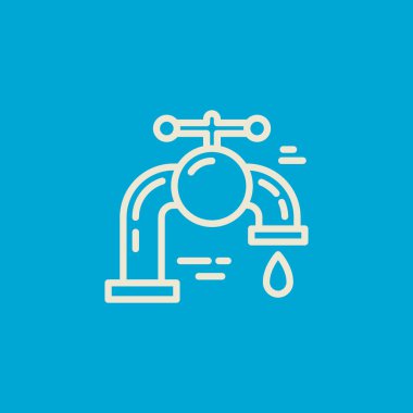 İzole sıhhi tesisat simgesi