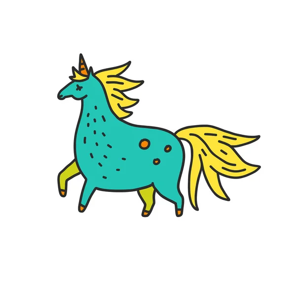 Vettore magico unicorno — Vettoriale Stock