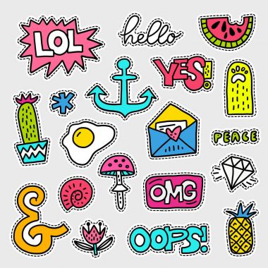Vector Patch Collection clipart