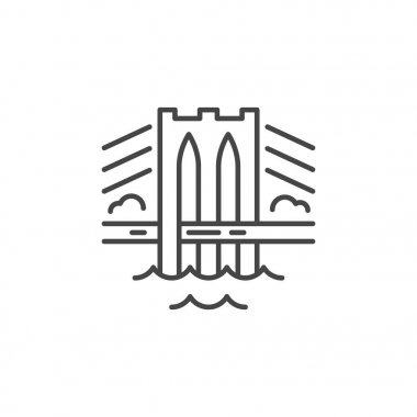 Köprü çizgi simgesi