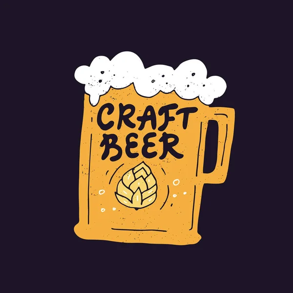 手绘啤酒图 — 图库矢量图片