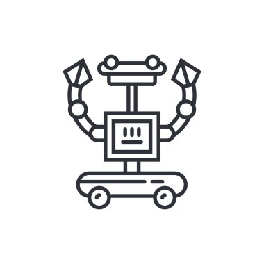 Sevimli çizgi Robot