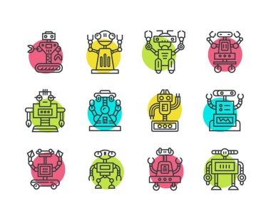 Sevimli çizgi Robot