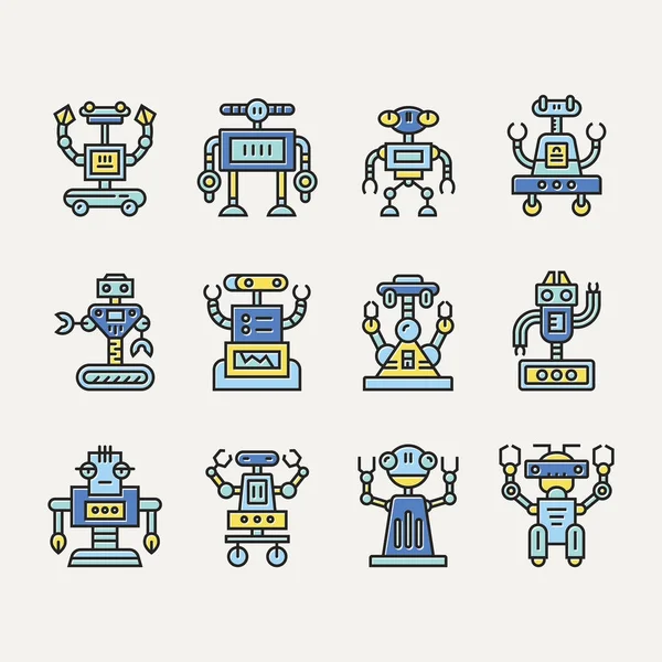 Sevimli çizgi Robot