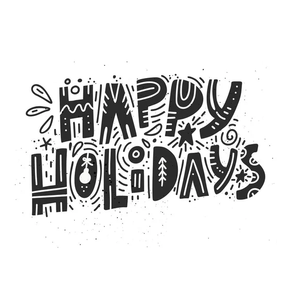 幸せな休日カード デザイン — ストックベクタ