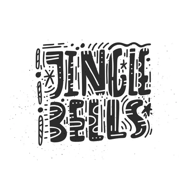 Jingle Bells wenskaart Design — Stockvector