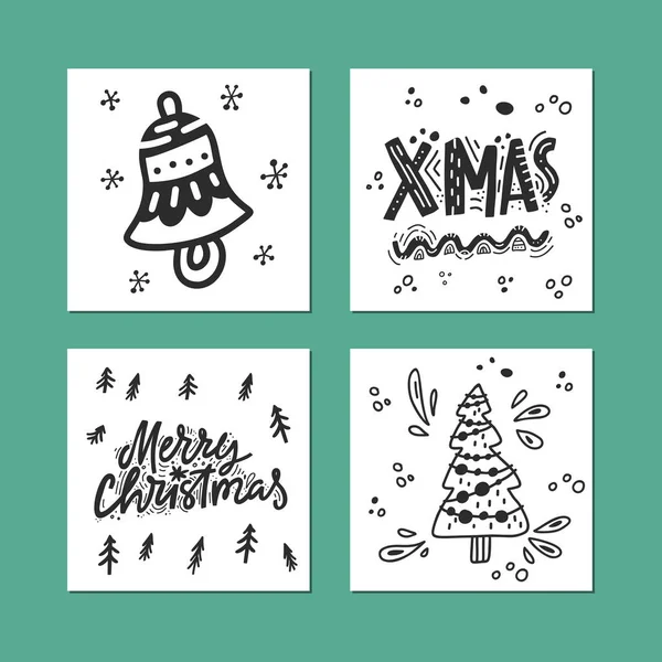 Joyeux Noël Collection de cartes — Image vectorielle