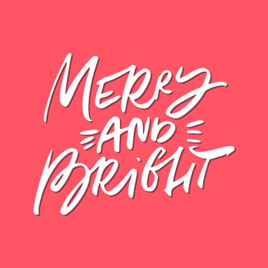 Neşeli ve parlak Noel yazı