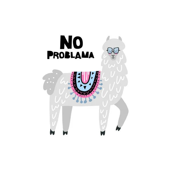 Lama resuelve problemas — Vector de stock