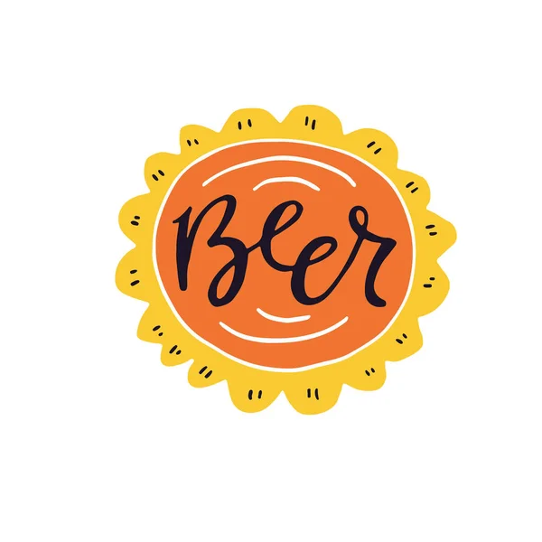 Χέρι μπύρας εικονογράφηση — Διανυσματικό Αρχείο