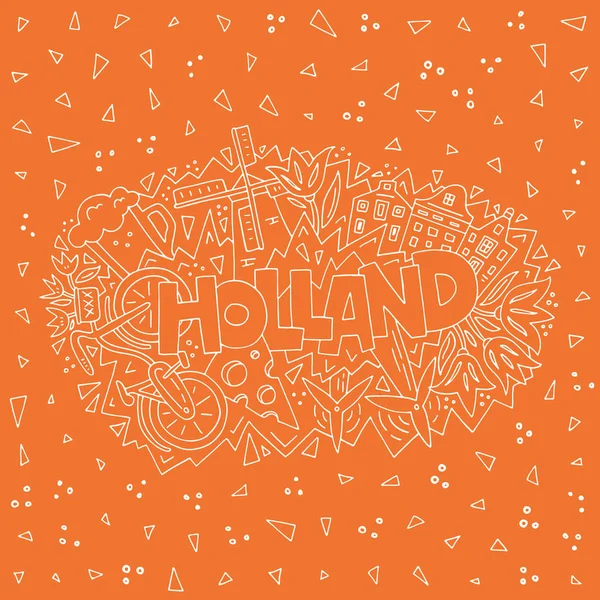 Concepto de Vector de Holanda — Vector de stock