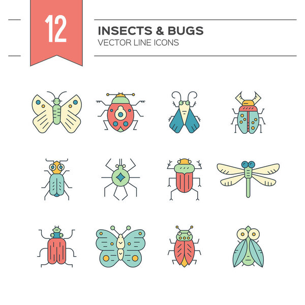 Bug Icons Set
