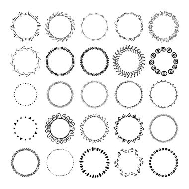 Handdrawn çerçeve koleksiyonu