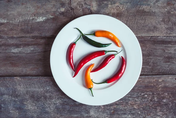 Chili On The Plate — Stock Photo, Image