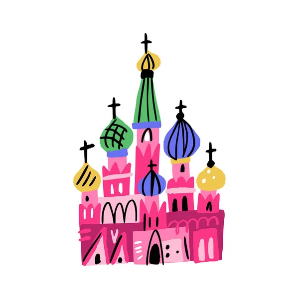 Symboles de la Place Rouge de Moscou — Image vectorielle