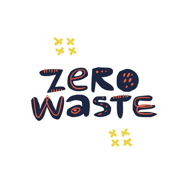 Sıfır atık, çöp yaratıcılığı azaltır — Stok Vektör