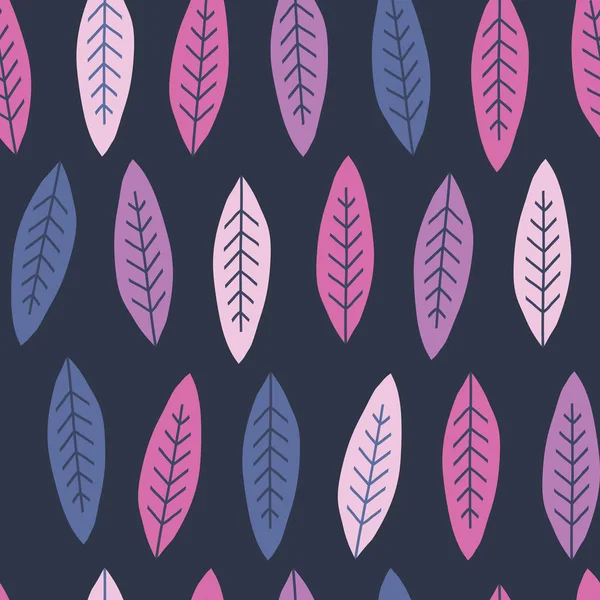 Planta hojas a mano alzada vector de color — Archivo Imágenes Vectoriales