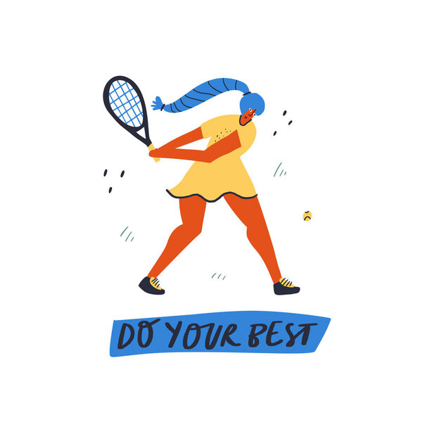 Теннисист бьет по руке
