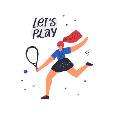 Tenis oyuncusu el çizimi yapıyor