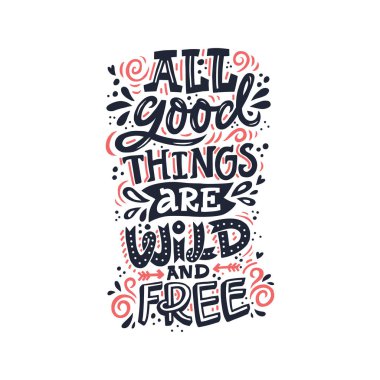 İyimser alıntı el çizimi rengi