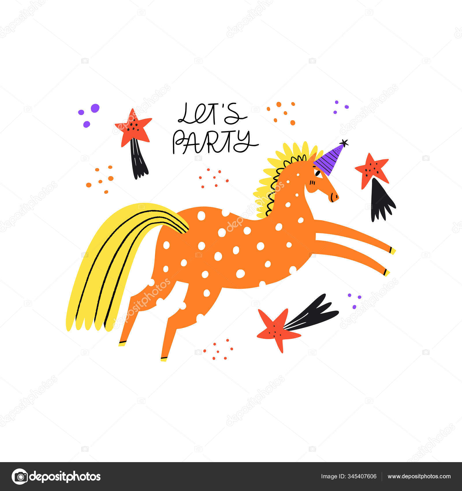 Horse in cap for party Stock Vector Image by ©Favetelinguis199 #345407606 Horse in cap for party Stock Vector Image by ©Favetelinguis199 #345407606