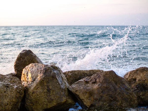 Sea Spray Breaking Waves — Stock Photo, Image