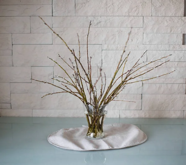 Branches in a vase on the table