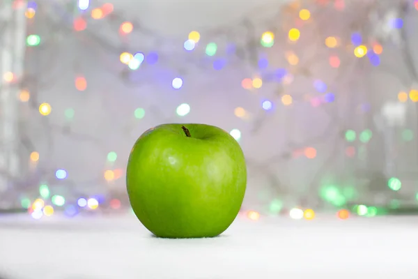 Green Apple Background Lights — Stock Photo, Image