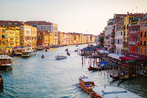 Kanaal Venetië Met Gondels — Stockfoto
