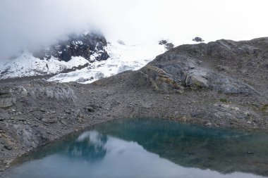 Laguna a pie de nevado