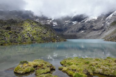 Laguna a pie de nevado