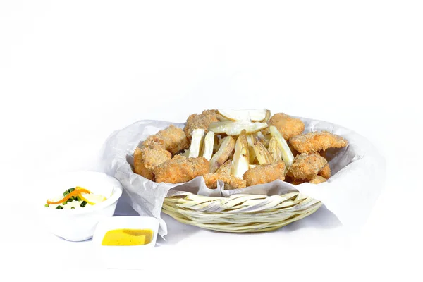 Nuggets de pescado Stockbild