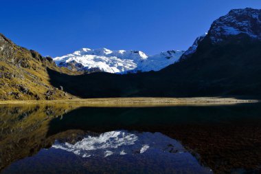 Nevado y laguna
