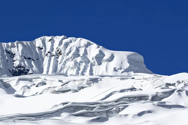 Detail Des Schneebedeckten Huaytapallana Stockfoto