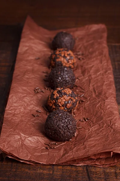 Brazilian chocolate truffle bonbon brigadeiro