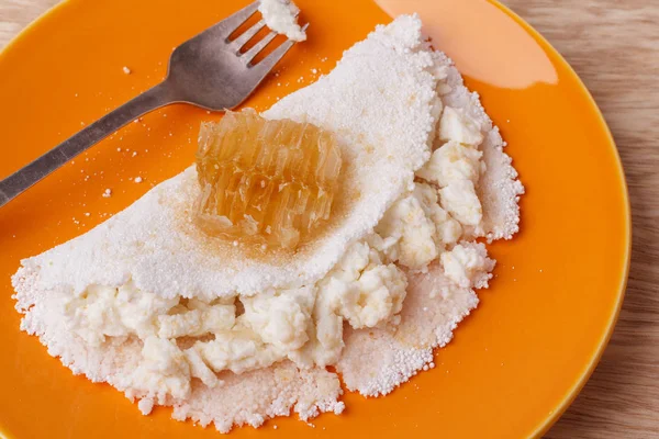 Casabe (bammy, beiju, bob, biju) - pain plat de manioc (tapioca — Photo