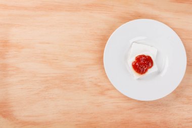 Brezilyalı tatlı Romeo ve Juliet, goiabada reçel guava ve ch