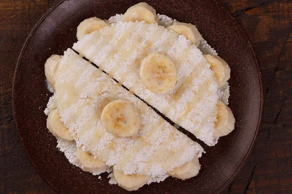 Casabe (bammy, beiju, bob, biju) - flatbread van cassave (tapioca — Stockfoto