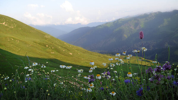 Landscape in the North Caucasus mountains