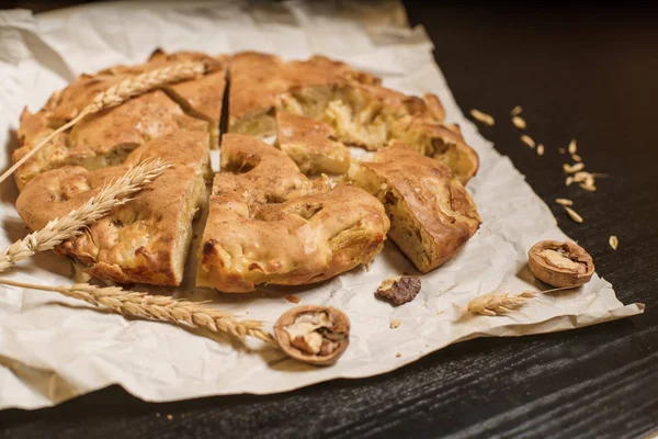 Homemade apple pie. Comfort food. Top view