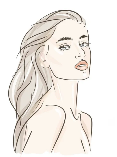 Line drawing face profile hires stock photography and images  Alamy