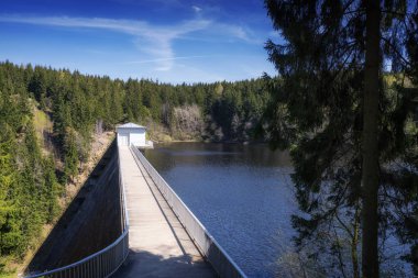Harz Ulusal Parkı 'nda Zillerbachtalsperre