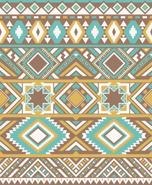 Textures Sans Couture Motif Ethnique Couleurs Jaune Bleu Modèle Géométrique — Image vectorielle