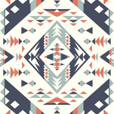 Kusursuz Etnik desenler. Soyut geometrik desen. Amerikan yerlisi soyut desen. 