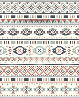 Kusursuz Etnik desenler. Soyut geometrik desen. Amerikan yerlisi soyut desen. 