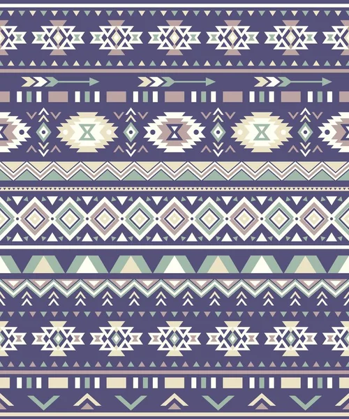 Naadloze Etnische Patroon Texturen Groen Blauw Kleuren Inheems Abstract Geometrisch — Stockvector